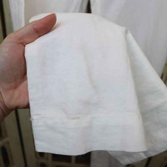 Outback Red White Linen Drew Fit Pants Size 6 - Picture 6 of 10